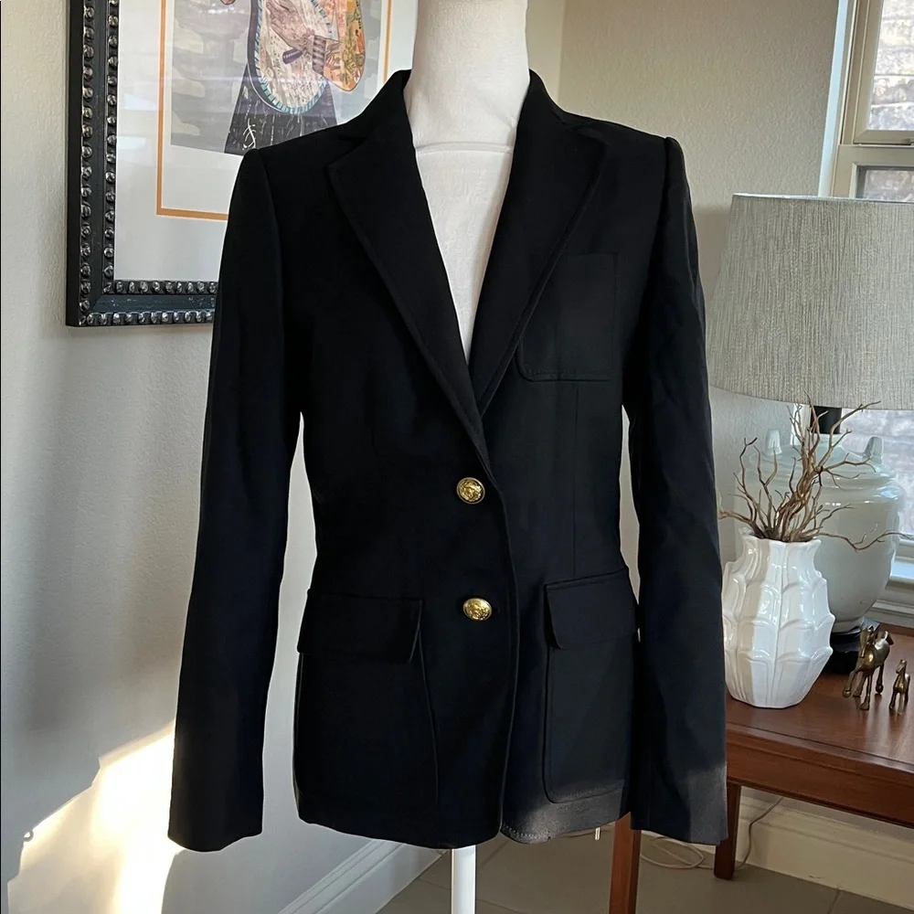 J. Crew Rhodes Blue Blazer Italian Wool 4